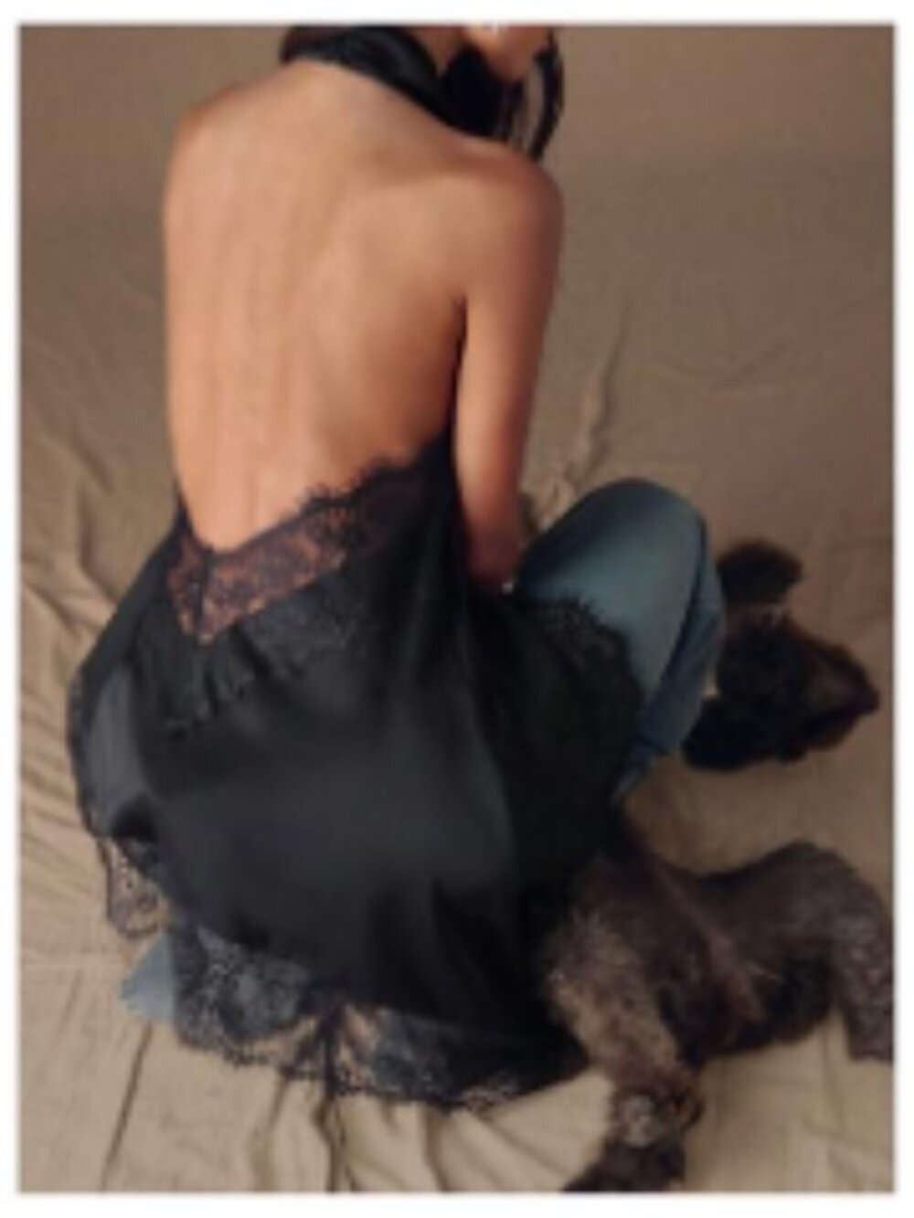 Women's Halter Neck Backless Cami Top Asymmetrical Hem Rave Club Going Out - Picture 3 of 7